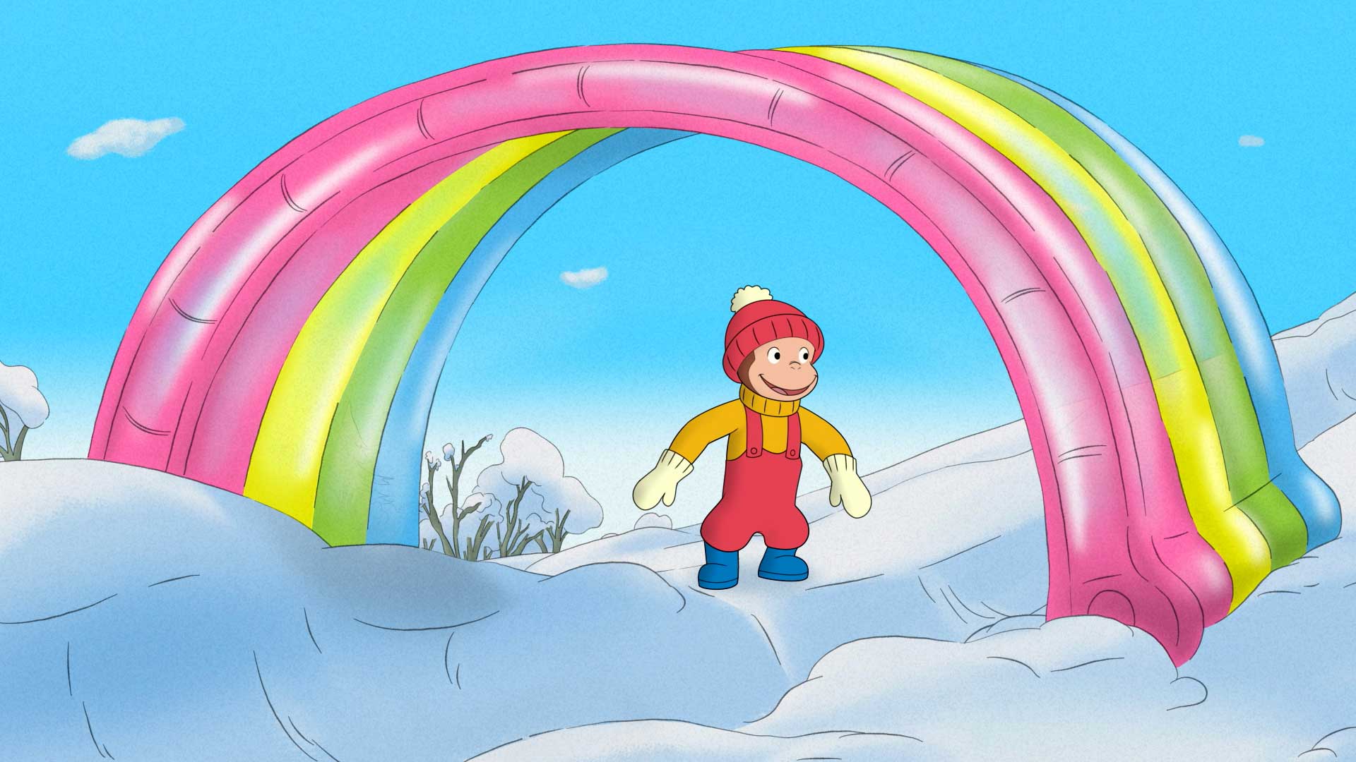 「雪のレインボー・ヒル」画像